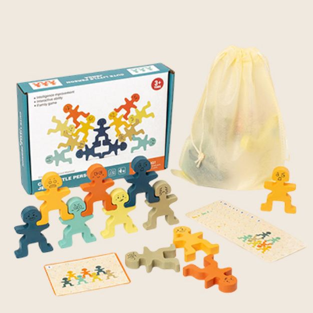 Picture of Cartoon Balance Stacking & Color Sorting Blocks