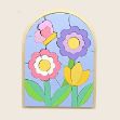 Picture of Flower Patterned Color Puzzle