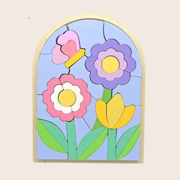 Picture of Flower Patterned Color Puzzle