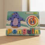 Picture of Penguin Learning Board – Educational Wooden Activity Board for Early Learning