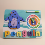 Picture of Penguin Learning Board – Educational Wooden Activity Board for Early Learning