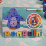 Picture of Penguin Learning Board – Educational Wooden Activity Board for Early Learning