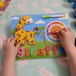 Picture of Giraffe Learning Board-Wooden Educational Board for Early Learning