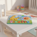 Picture of Giraffe Learning Board-Wooden Educational Board for Early Learning